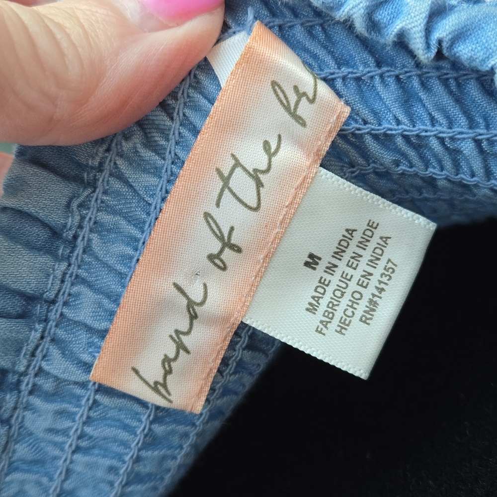 BAND OF THE FREE Floral Maxi Dress with Denim Bodice Size Medium - Picture 6 of 6